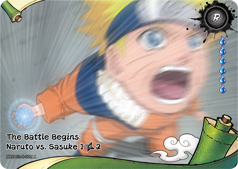 NRSA03-R-001L1 · The Battle Begins: Naruto vs. Sasuke
1/2 · R