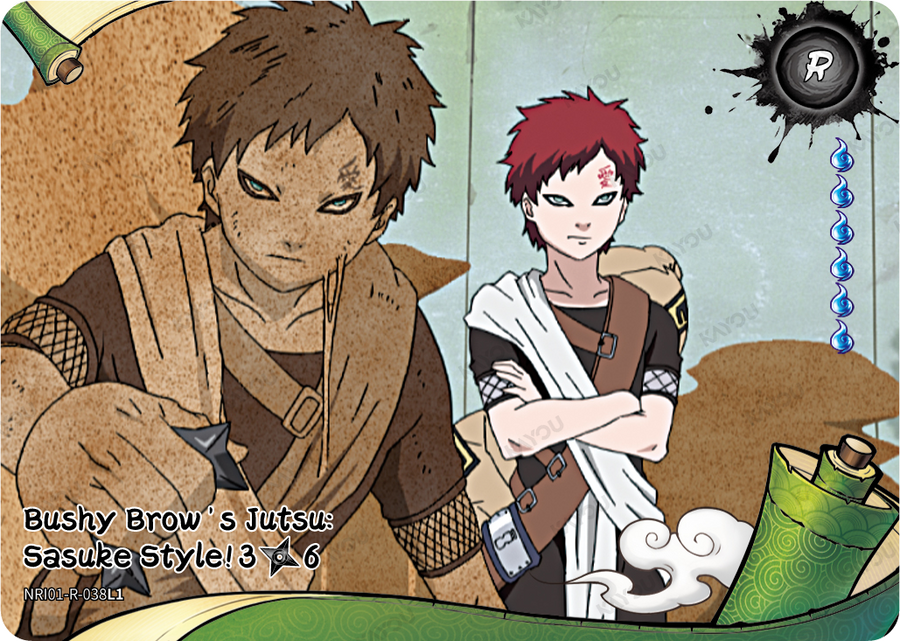 NREA01-R-038L1 · Bushy Brow's Jutsu: Sasuke Style!
3/6 · R