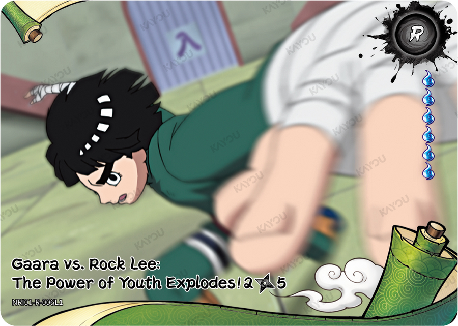 NREA01-R-006L1 · Gaara vs. Rock Lee: The Power of Youth Explodes!
2/5 · R