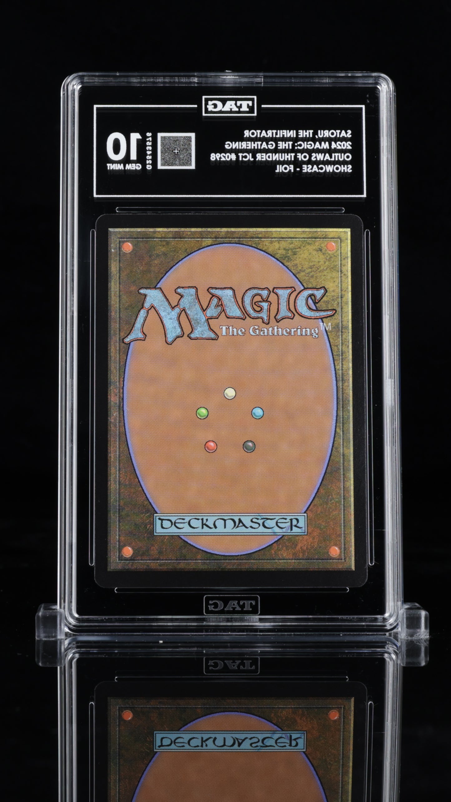 2024 Magic: The Gathering • Outlaws of Thunder Junction • Satoru, the Infliltrator (Showcase Foil) • #0298 • TAG 10 Gem Mint • G2543576 • POP 1