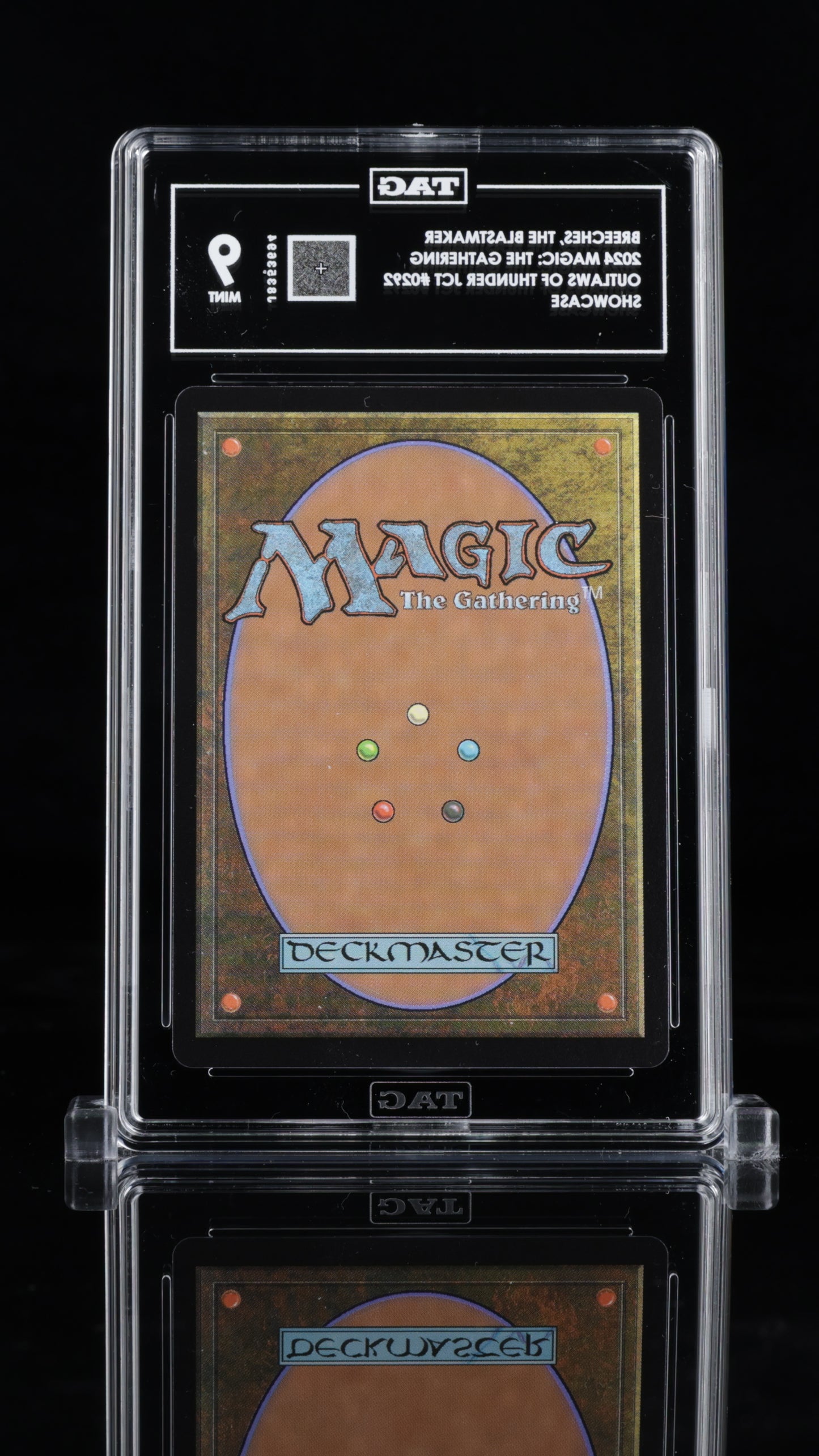 2024 Magic: The Gathering • Outlaws of Thunder Junction • Breeches, the Blastmaker (Showcase) • #0292 • TAG 9 Mint • J8353694 • POP 1