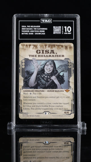 2024 Magic: The Gathering • Outlaws of Thunder Junction • Gisa, the Hellraiser (Showcase) • #0288 • TAG 10 Gem Mint • K2512569 • POP 1 (Only Graded)