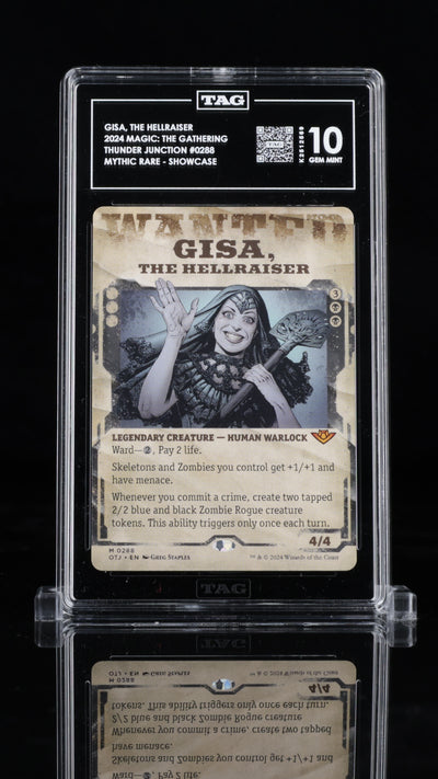 2024 Magic: The Gathering • Outlaws of Thunder Junction • Gisa, the Hellraiser (Showcase) • #0288 • TAG 10 Gem Mint • K2512569 • POP 1 (Only Graded)