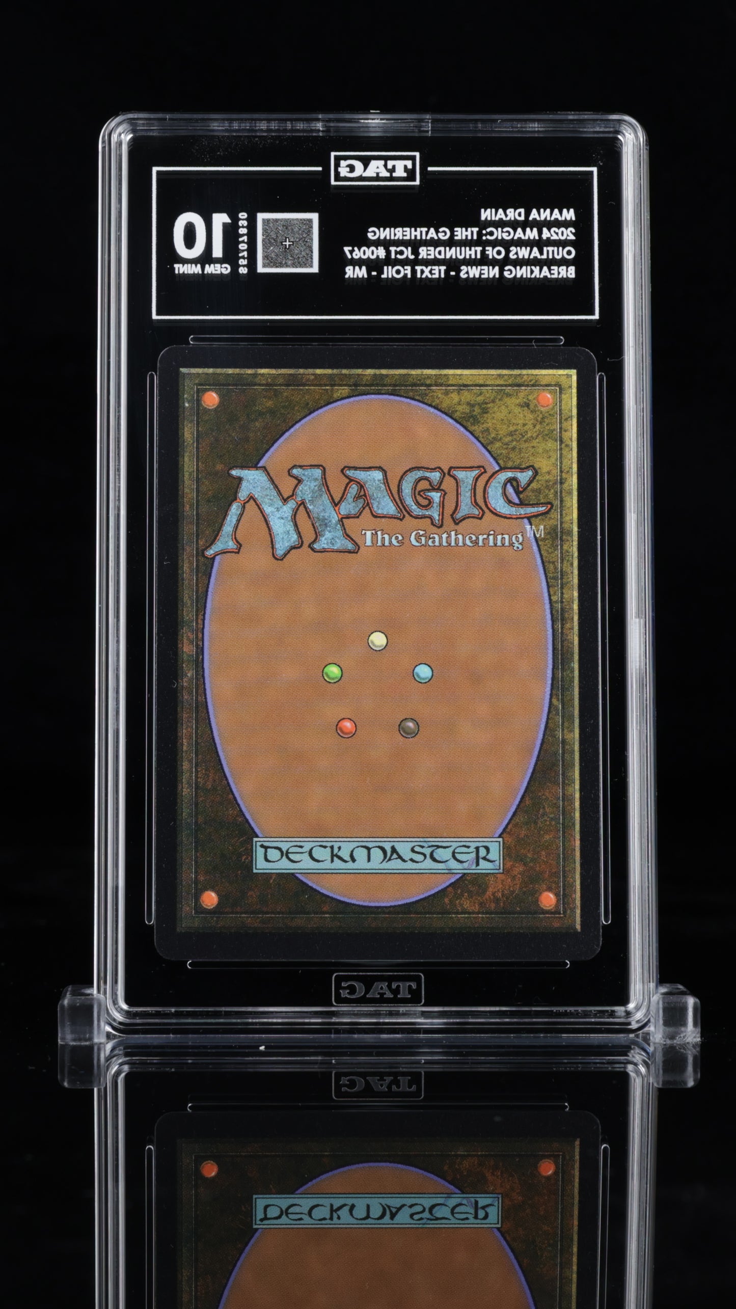 2024 Magic: The Gathering • Outlaws of Thunder Junction • Mana Drain • #0067 • Alt Art • TAG 10 GEM MINT • S5707830 • POP 1
