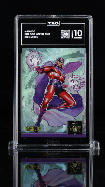 2023 Flair Marvel • Magneto • #IR16 • TAG 10 Gem Mint • W2326959