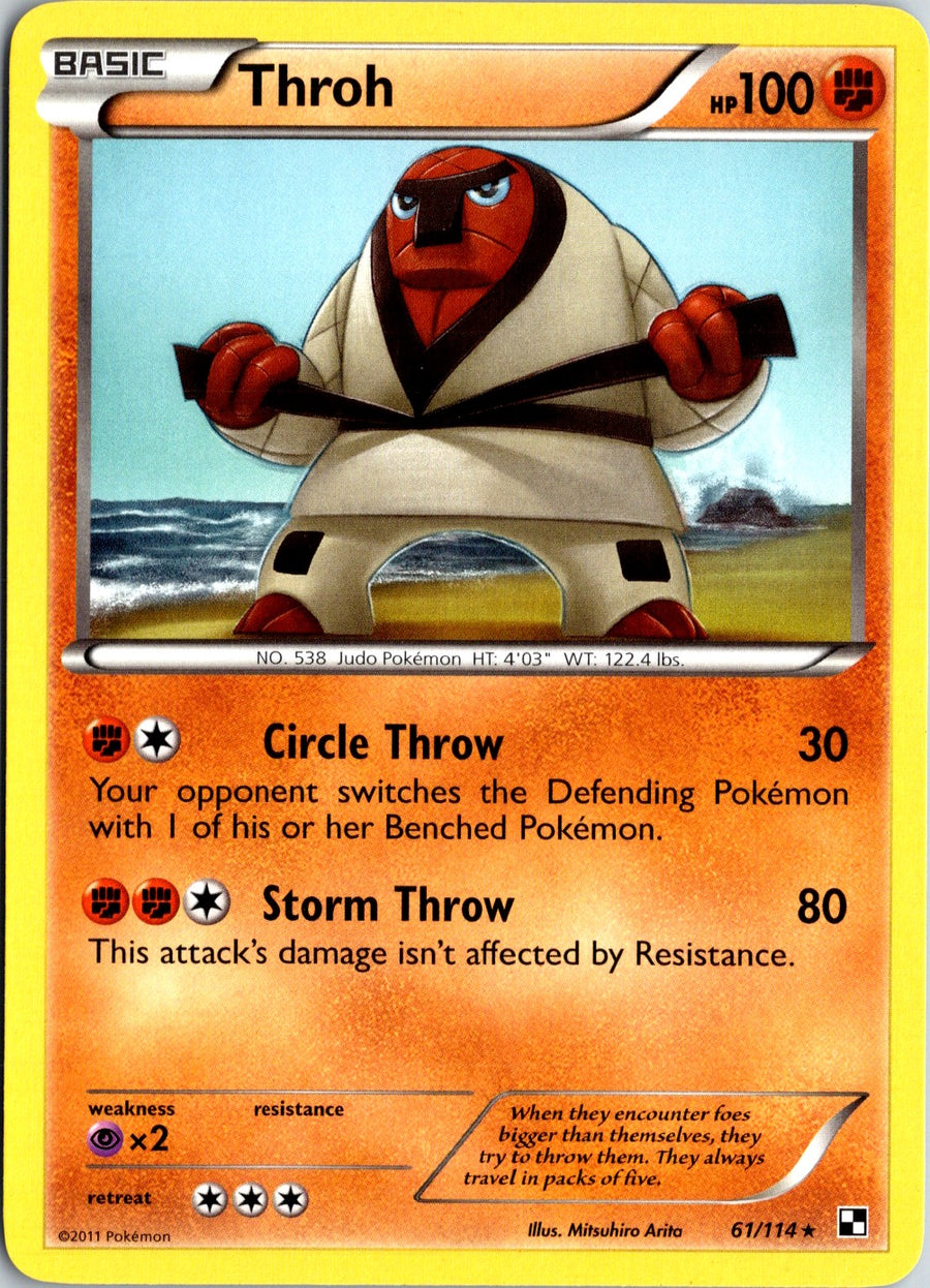 Pokémon Black & White: Throh 61/114 - NM front