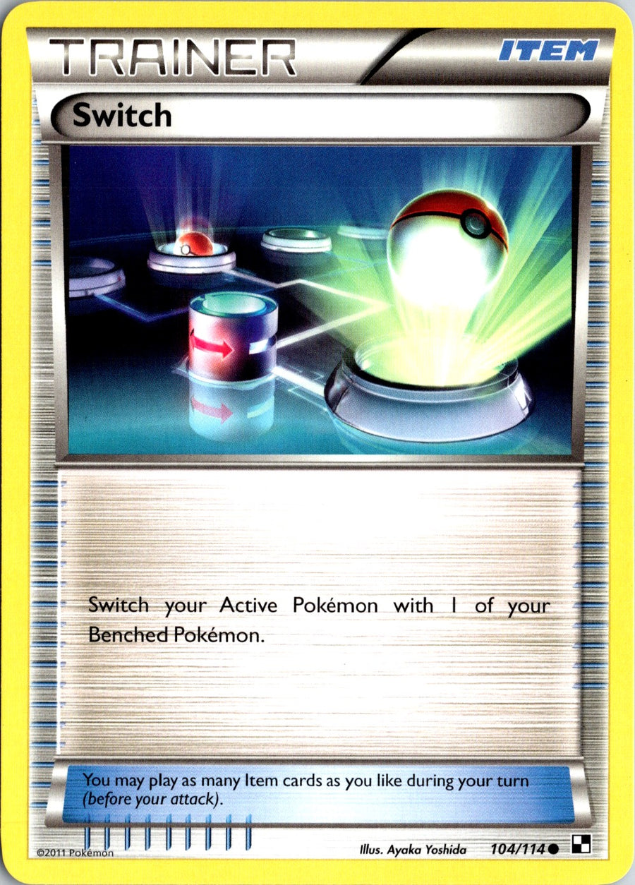 Pokémon Black & White: Switch 104/114 - NM front