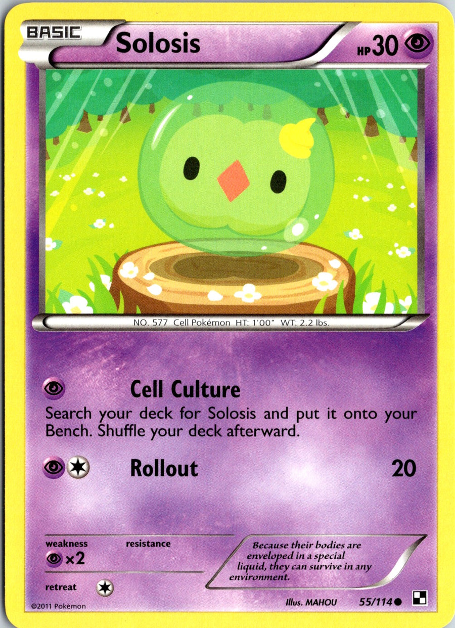Pokémon Black & White: Solosis 55/114 - NM front