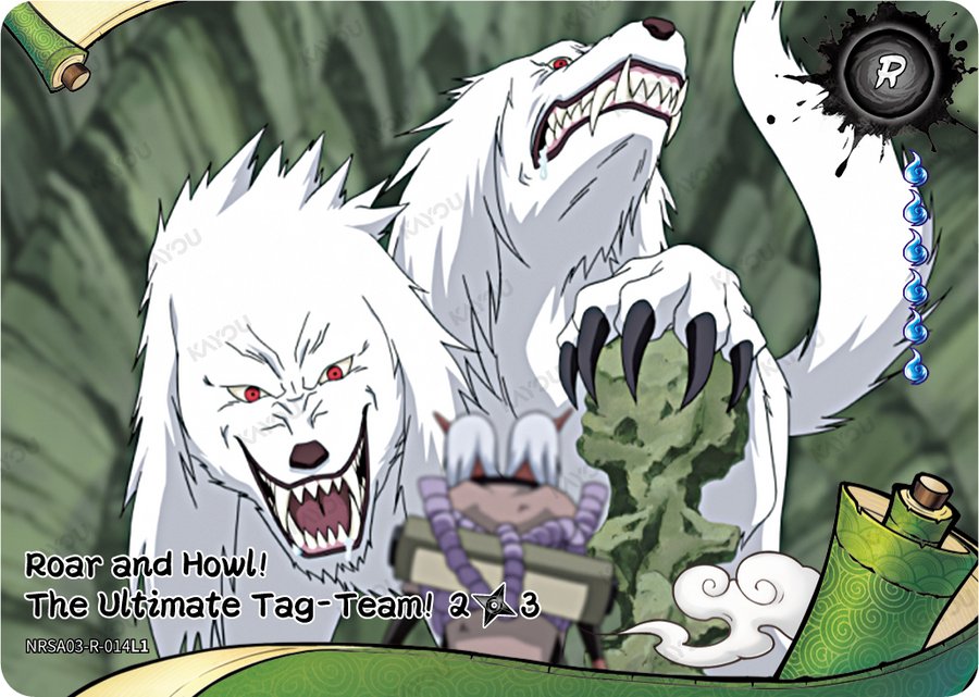 NRSA03-R-014L1 · Roar and Howl!  The Ultimate Tag-Team!
2/3 · R