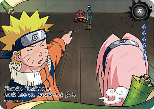 NRSA02-R-002L1 · Chunin Challenge: Rock Lee vs. Sasuke!
2/5 · R