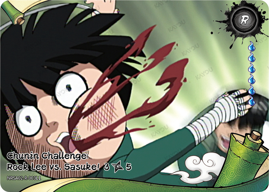 NRSA02-R-003L1 · Chunin Challenge: Rock Lee vs. Sasuke!
3/5 · R