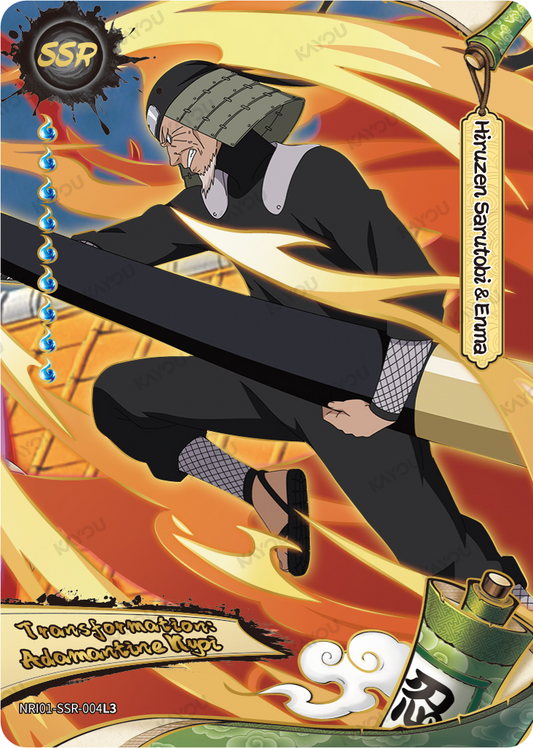 NREA01-SSR-004L3 · Hiruzen Sarutobi
&Enma · SSR