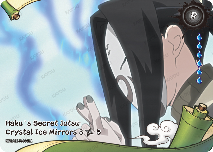 NRSA01-R-036L1 · Haku's Secret Jutsu: Crystal Ice Mirrors
1/5 · R