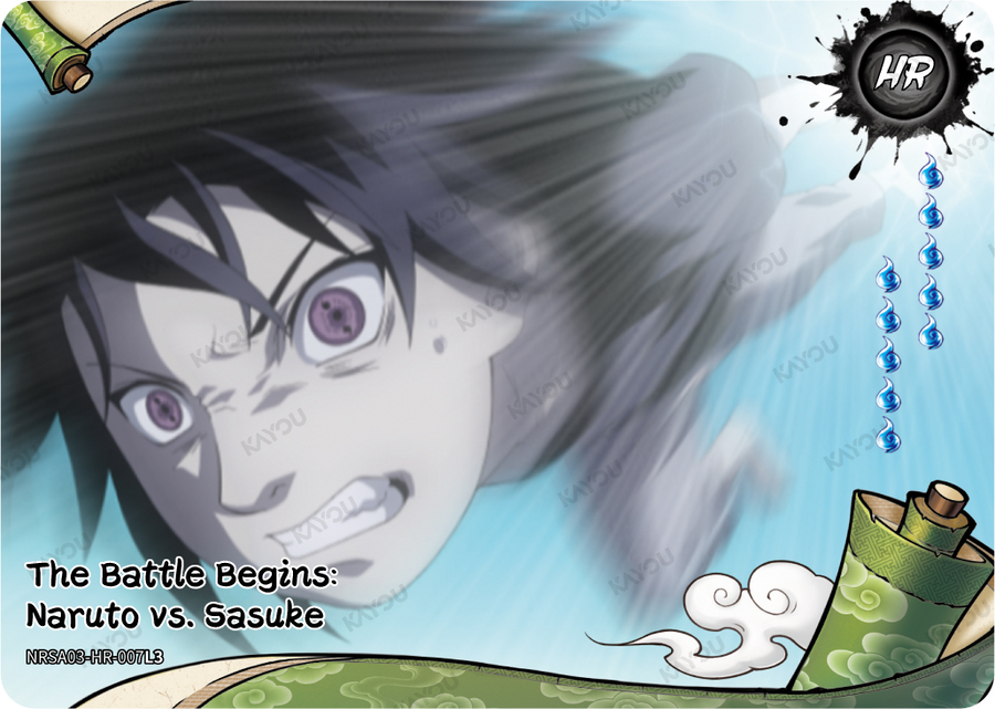 NRSA03-HR-007 · The Battle Begins: Naruto vs. Sasuke · HR