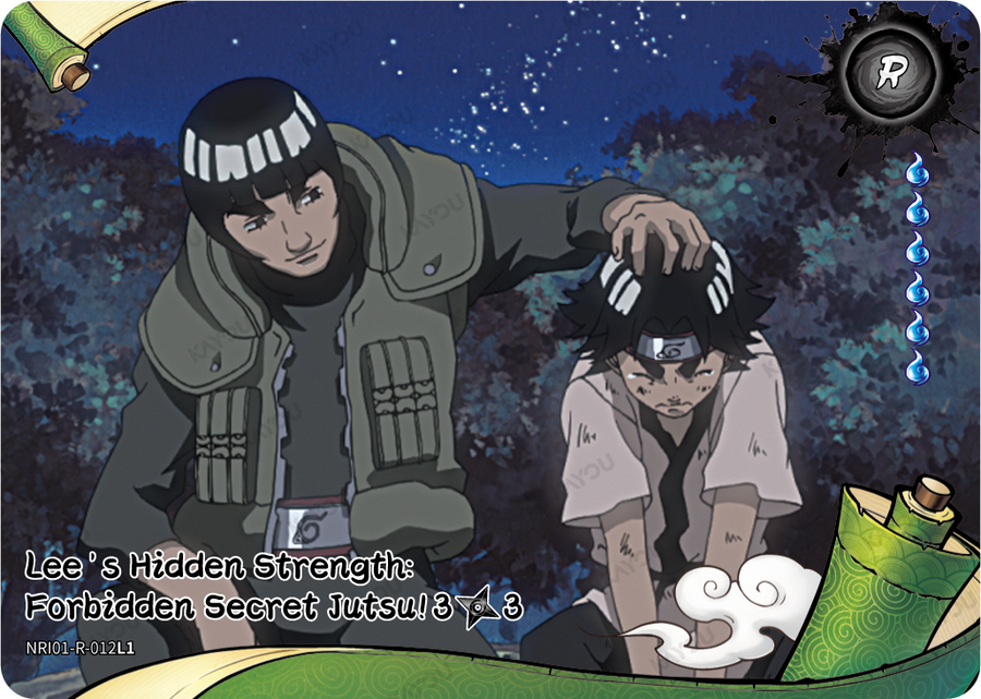 NREA01-R-012L1 · Lee's Hidden Strength: Forbidden Secret Jutsu!
3/3 · R