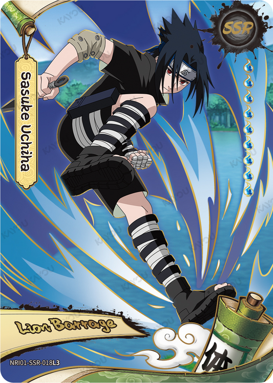 NREA01-SSR-018L3 · Sasuke Uchiha · SSR