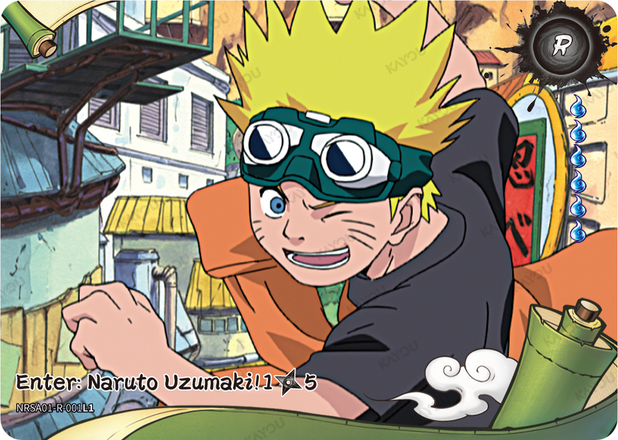 NRSA01-R-001L1 · Enter: Naruto Uzumaki! 
1/5 · R