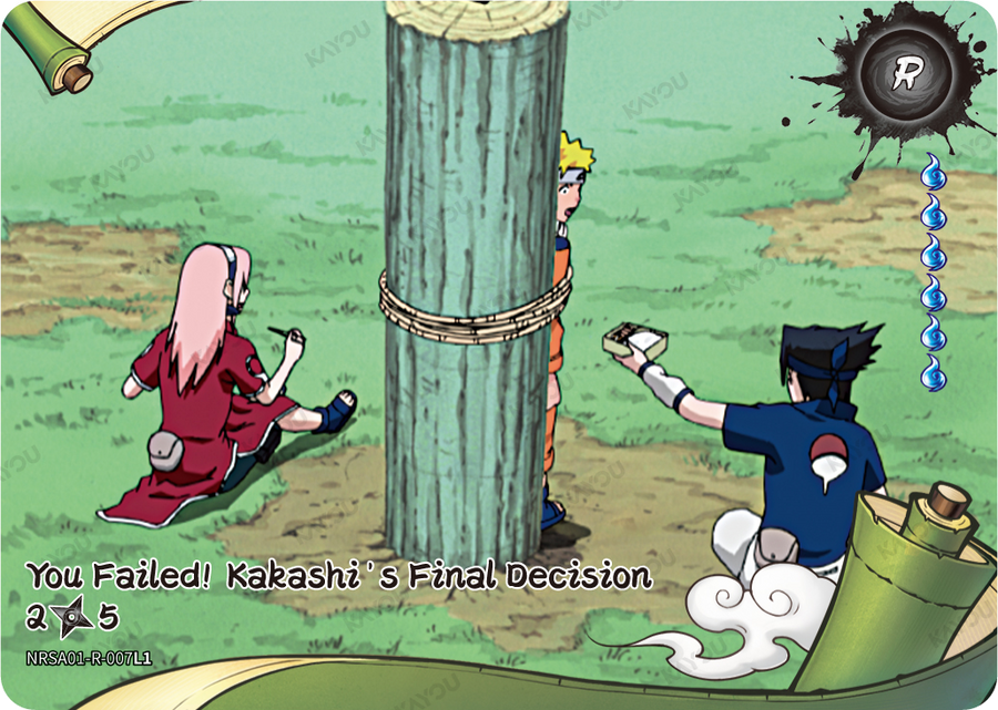 NRSA01-R-007L1 · You Failed! Kakashi's Final Decision
2/5 · R