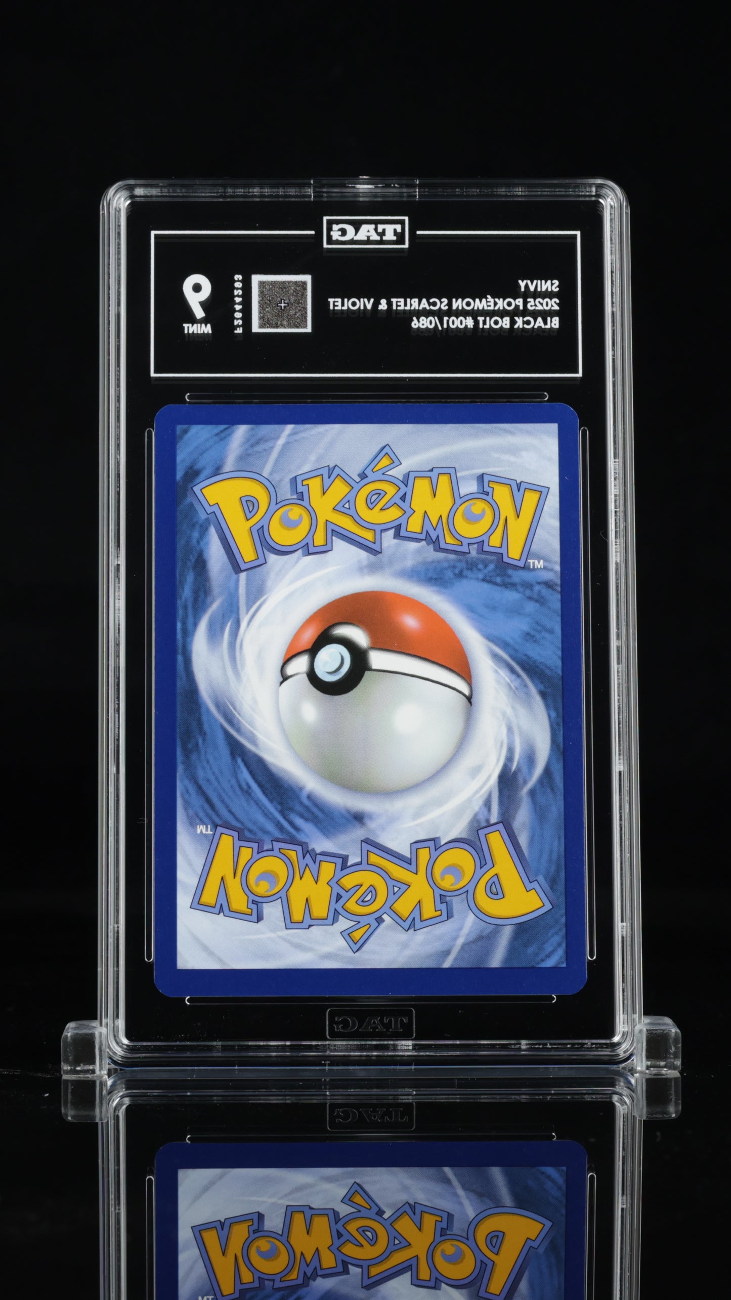 2025 Pokémon • Black Bolt Unova Poster Collection Promo • Snivy • #001 • Holo • TAG 9 Mint • F2644293