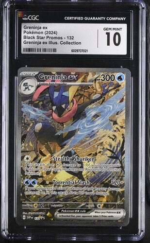 2024 Pokémon • Scarlet & Violet Promo • Greninja ex • #132 • CGC 10 Gem Mint • 6029737021