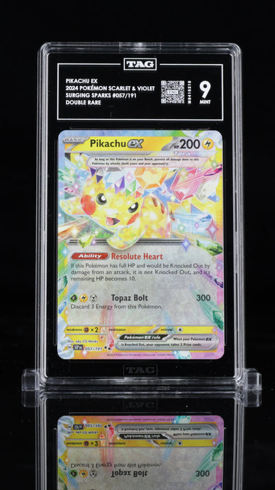 2024 Pokémon • Super Electric Breaker • ピカチュウ ex | Pikachu ex • #033 Double Rare • TAG 9 Mint • M8416218