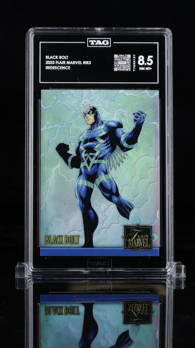 2023 Flair Marvel • Black Bolt • #IR3 • TAG 8.5 NM MT+ • T7688107