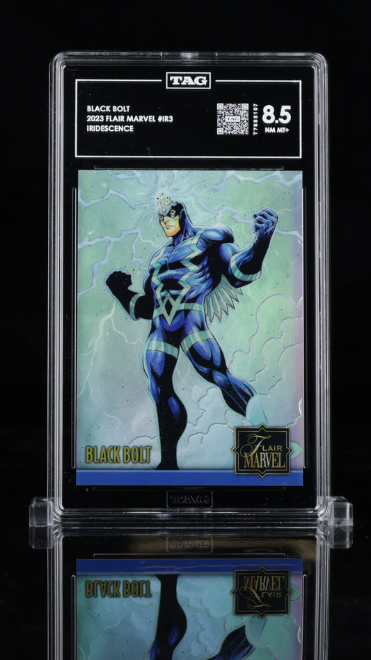 2023 Flair Marvel • Black Bolt • #IR3 • TAG 8.5 NM MT+ • T7688107