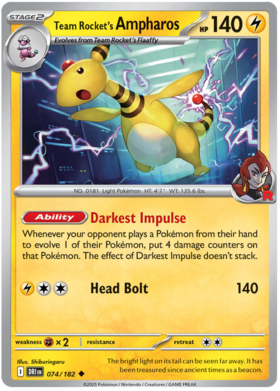 074 Team Rocket's Ampharos