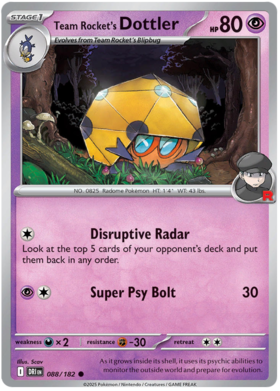 088 Team Rocket's Dottler