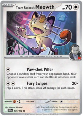 149 Team Rocket's Meowth