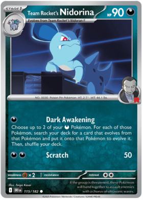 115 Team Rocket's Nidorina