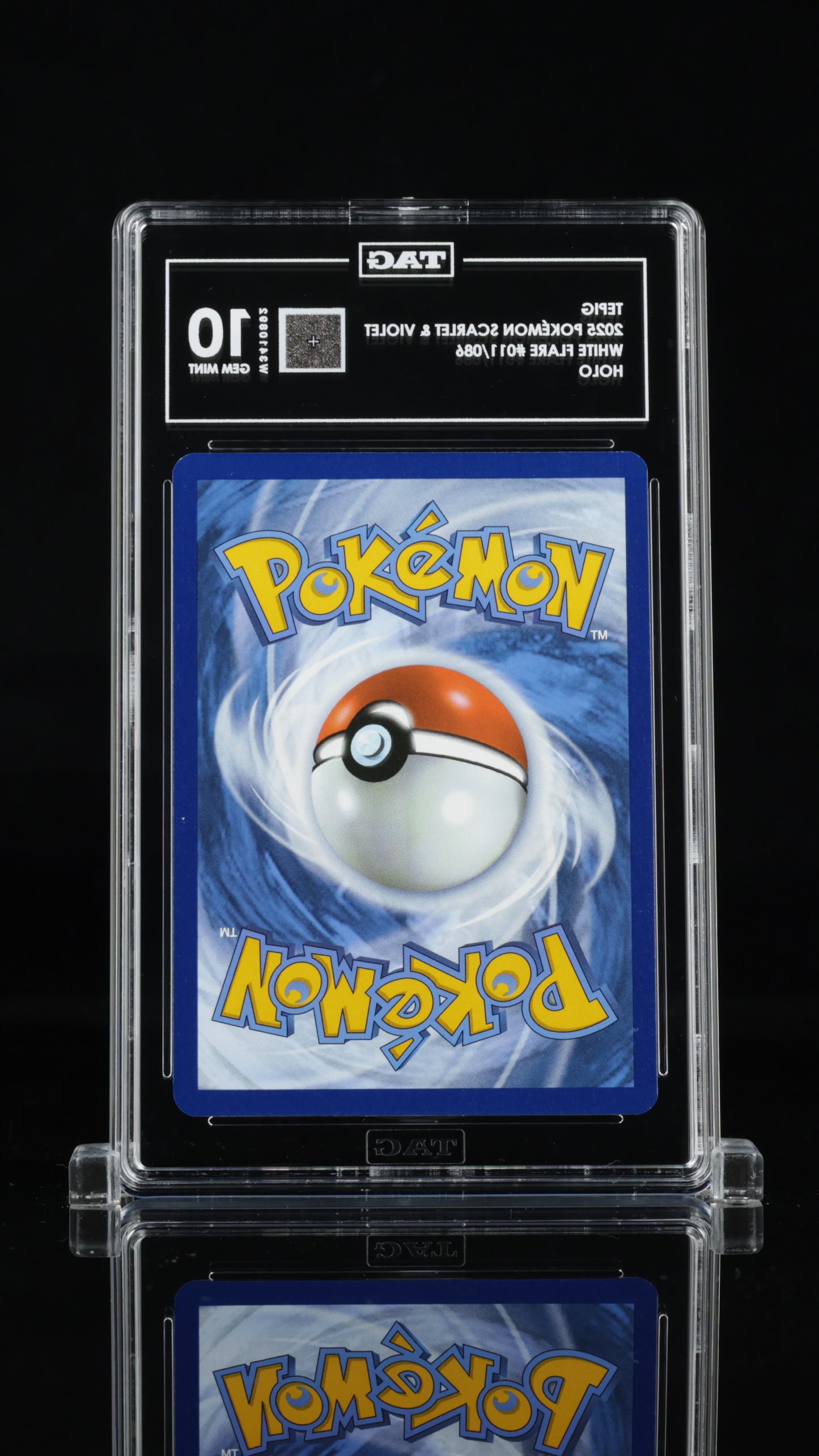 2025 Pokémon • White Flare Unova Poster Collection Promo • Tepig • #011 • Holo • TAG 10 Gem Mint • W3410892 • POP 1