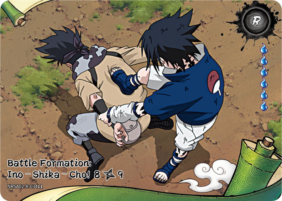 NRSA02-R-034L1 · Battle Formation: Ino–Shika–Cho!
8/9 · R