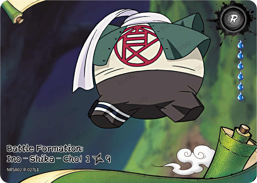 NRSA02-R-027L1 · Battle Formation: Ino–Shika–Cho!
1/9 · R
