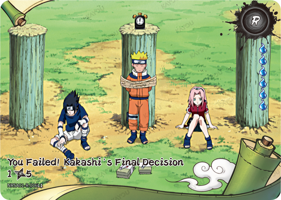 NRSA01-R-006L1 · You Failed! Kakashi's Final Decision
1/5 · R