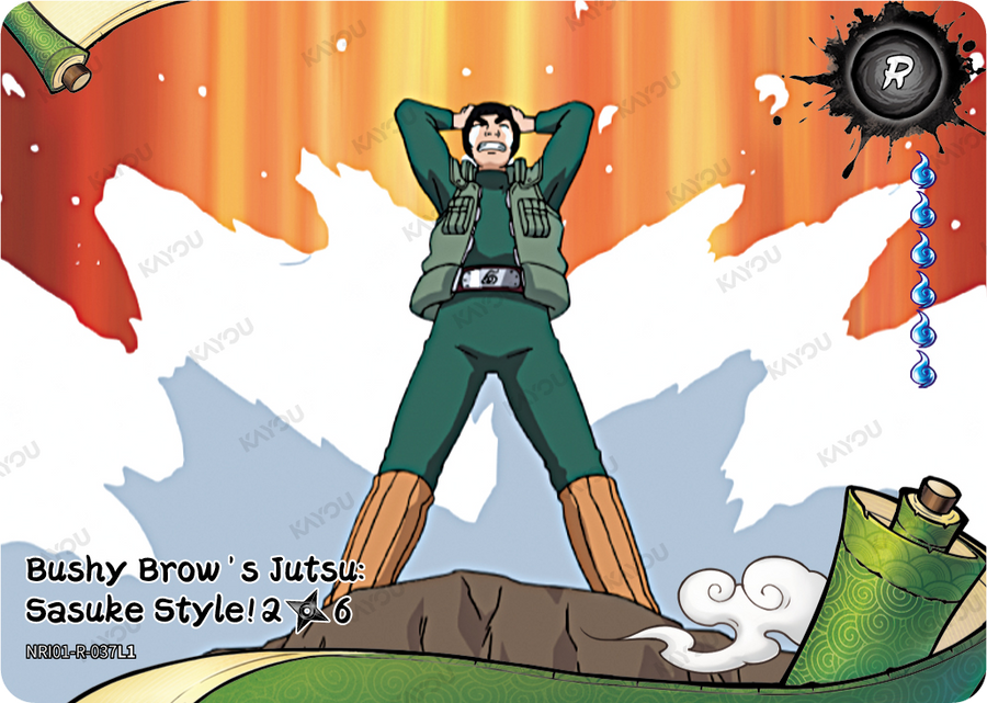 NREA01-R-037L1 · Bushy Brow's Jutsu: Sasuke Style!
2/6 · R