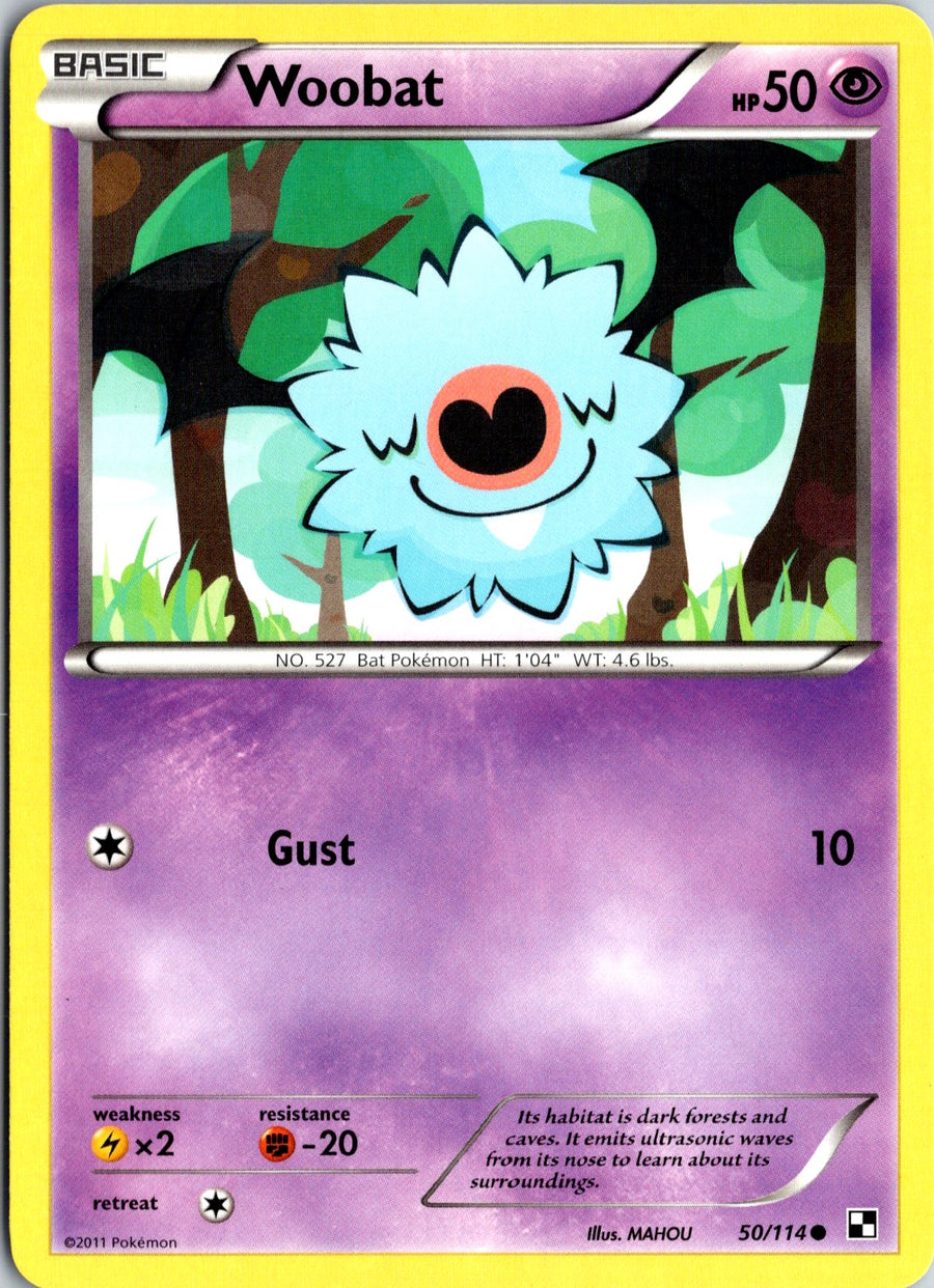 Pokémon Black & White: Woobat 50/114 - NM front