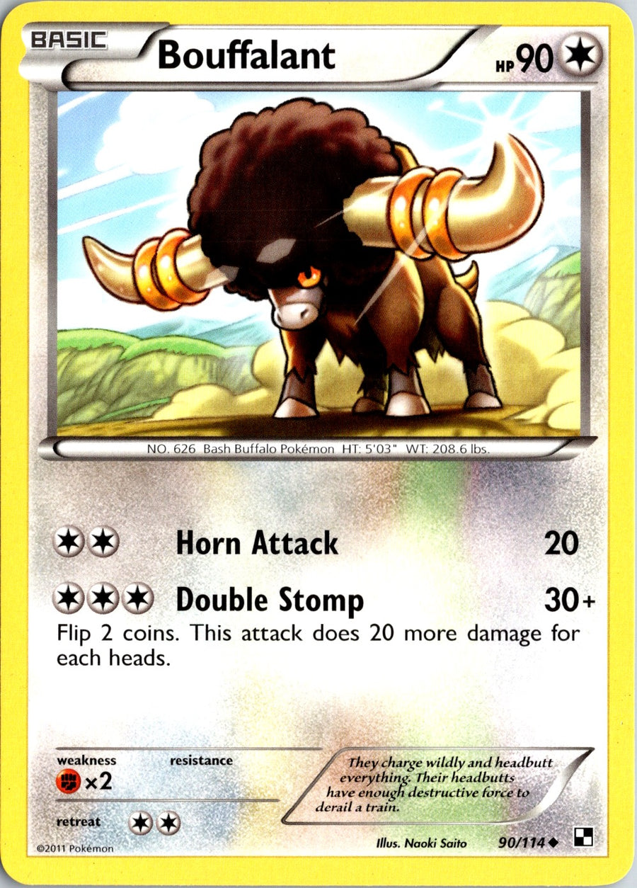 Pokémon Black & White: Bouffalant 90/114 - NM front