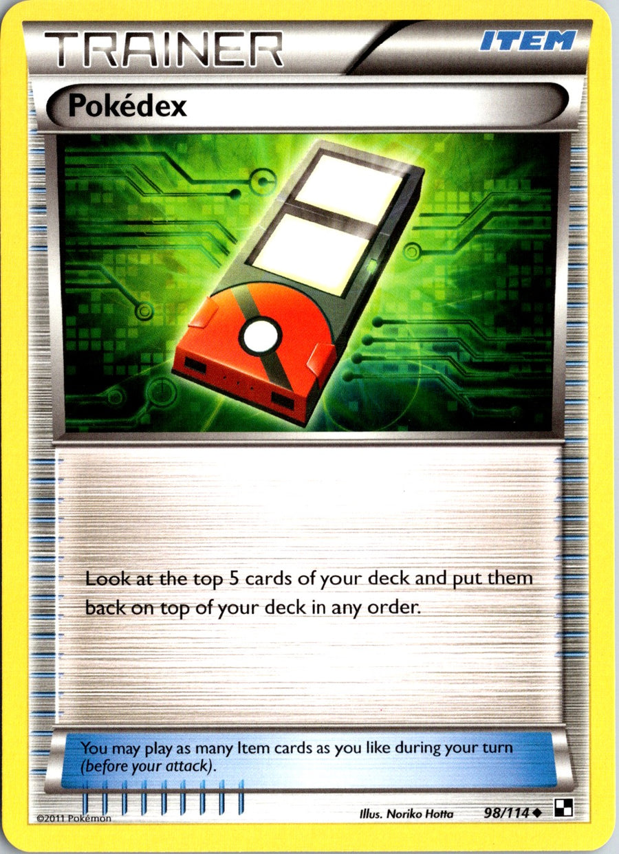 Pokémon Black & White: Pokédex 98/114 - NM front