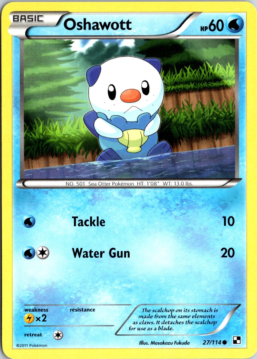 Pokémon Black & White: Oshawott 27/114 - NM front