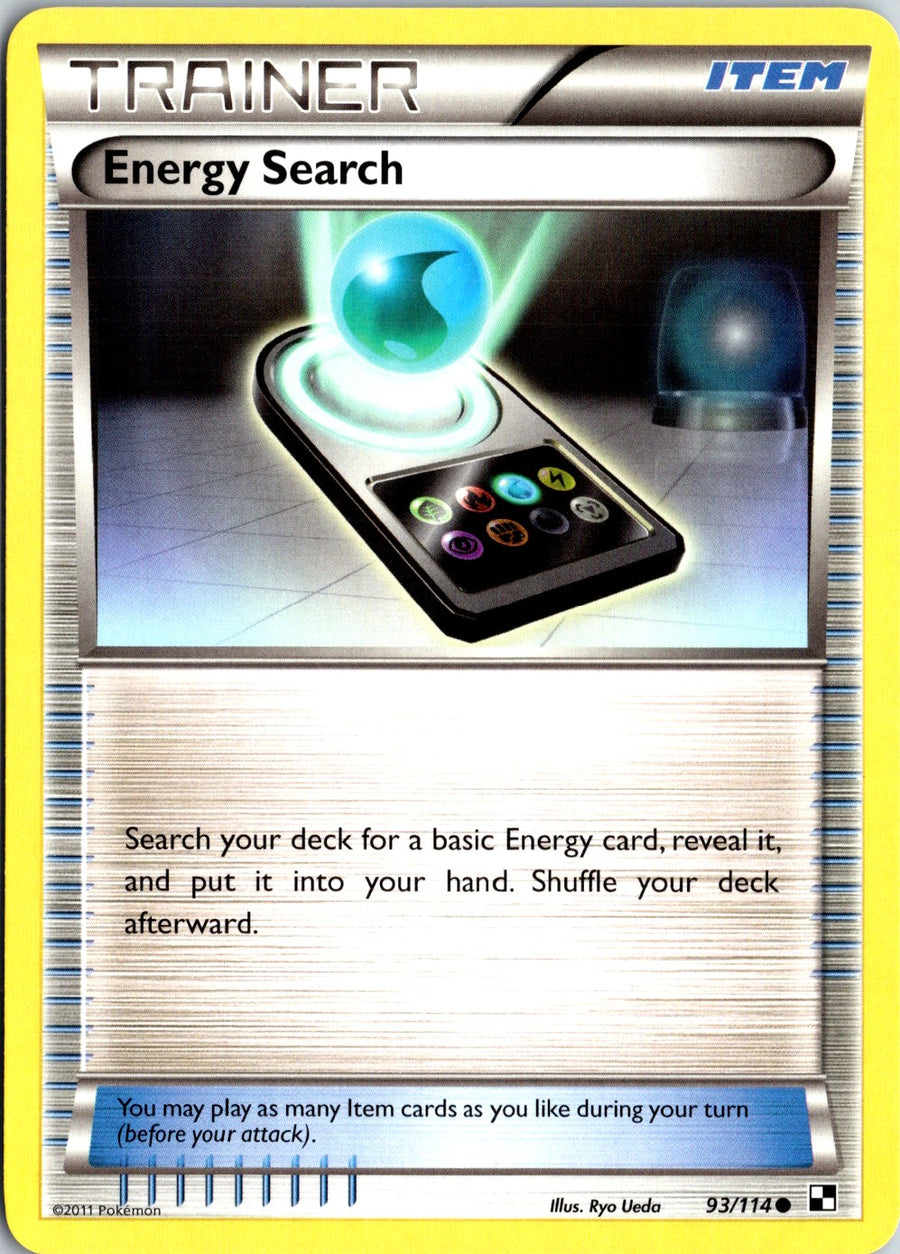 Pokémon Black & White: Energy Search 93/114 - NM front
