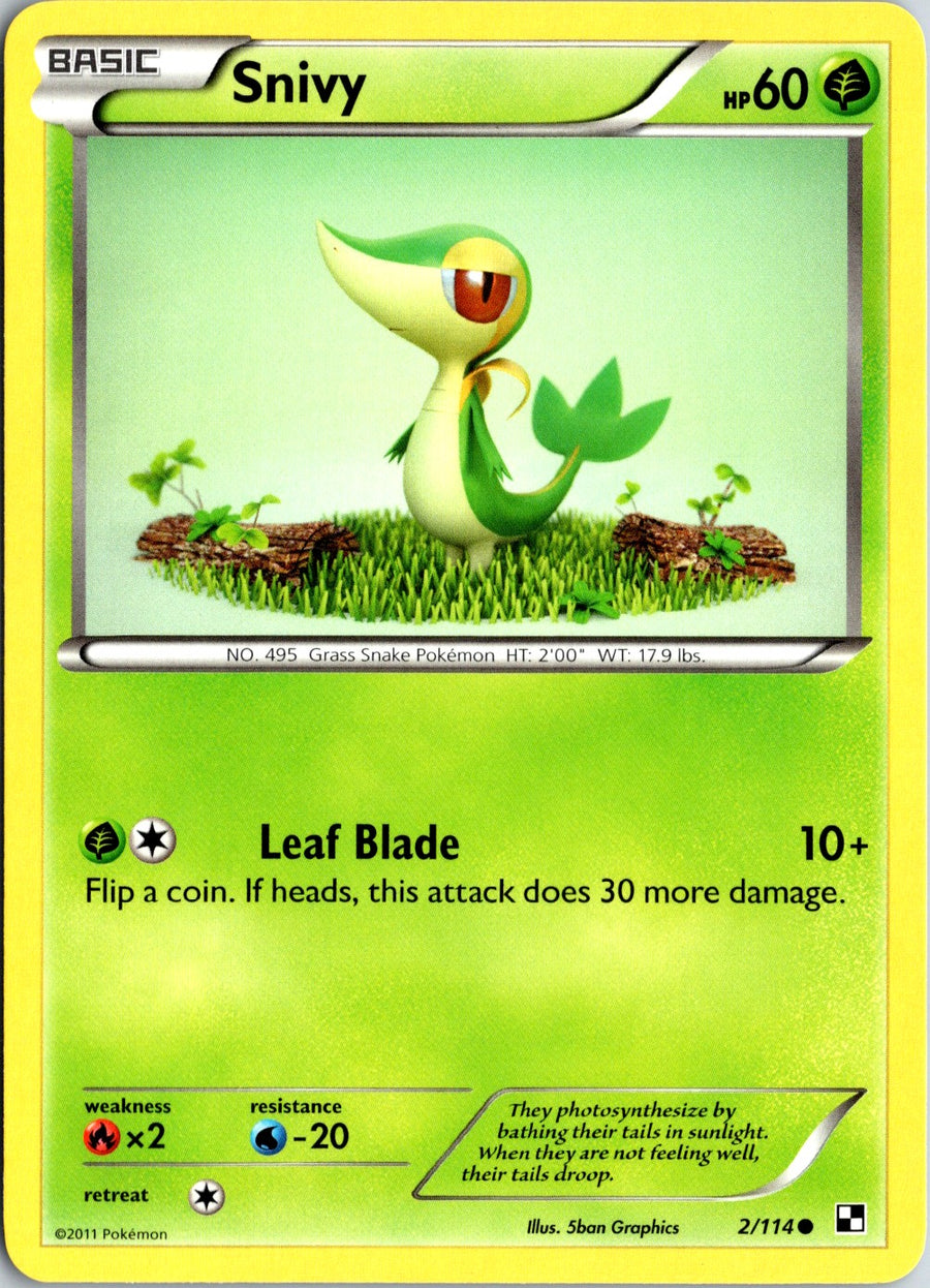 Pokémon Black & White: Snivy 2/114 - NM front