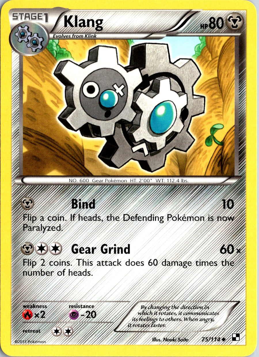 Pokémon Black & White: Klang 75/114 - NM front