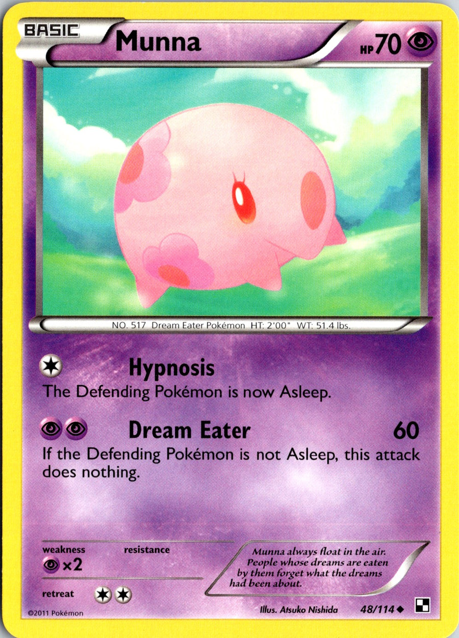 Pokémon Black & White: Munna 48/114 - NM front
