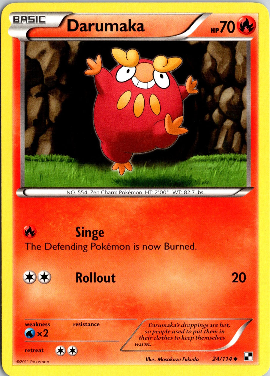 Pokémon Black & White: Darumaka 24/114 - NM front